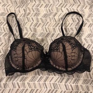 Push-up balconette bra